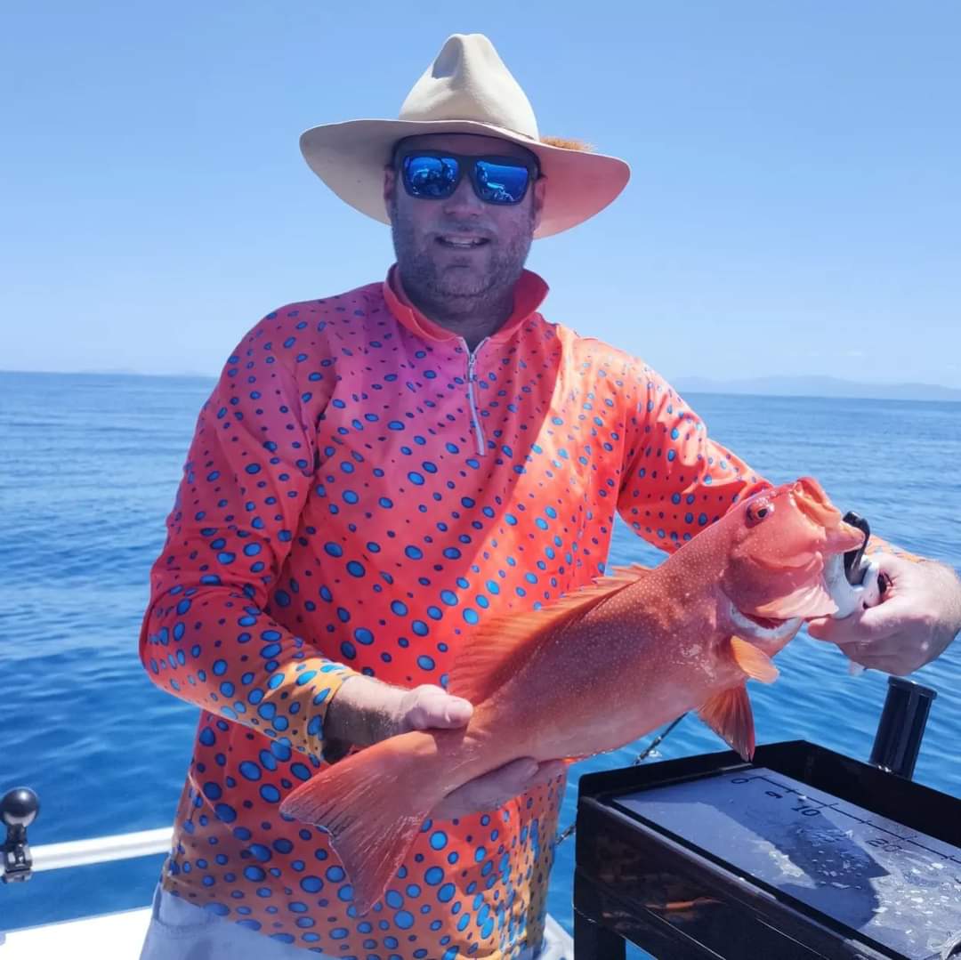 Pattern | Salt and Popper Coral Trout Fishing Shirt Long or Short Sleeve Z and TEE custom FISH FISH DESIGNS FISHING FISHING SHIRT fishing shirts LJM men MEN'S DESIGNS mens orange PATTERN AND PLAIN DESIGNS Preorder quick dry spo-default spo-disabled sun sun shirt sun shirts sunsafe uv