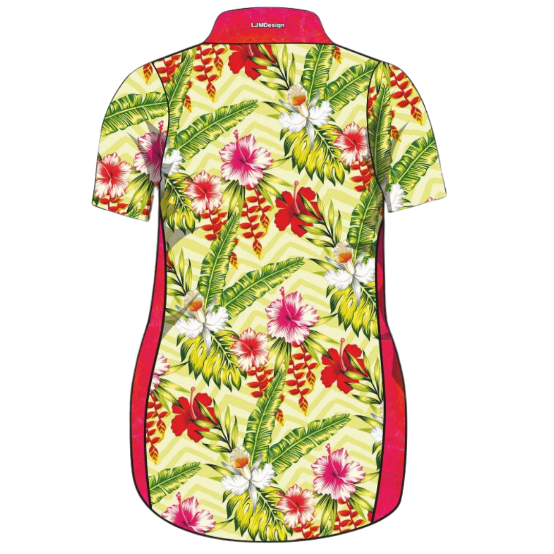 Tropical | Chevron Tropical Lifestyle Dress Long or Short Sleeve Z and TEE cruise Cruising girls PATTERN AND PLAIN DESIGNS tropical TROPICAL DESIGNS WOMEN'S DESIGNS womens