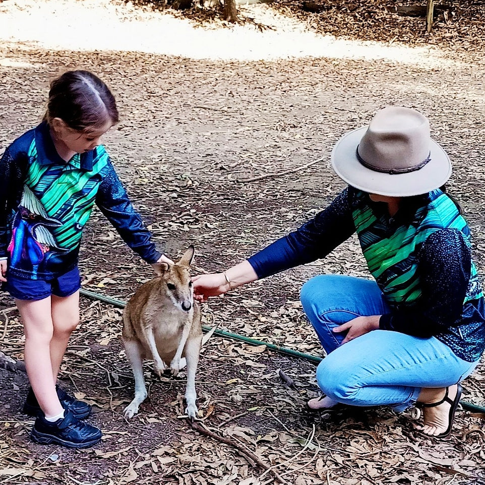 Indigenous | Rainforest Cassowary Shirt Z and TEE ABORIGINAL Australia Australian camping FIRST NATIONS FIRST NATIONS DESIGNS fishing FISHING SHIRT fishing shirts LJM Preorder quick dry spo-default spo-disabled sun sun shirt sun shirts sunsafe uv WORK