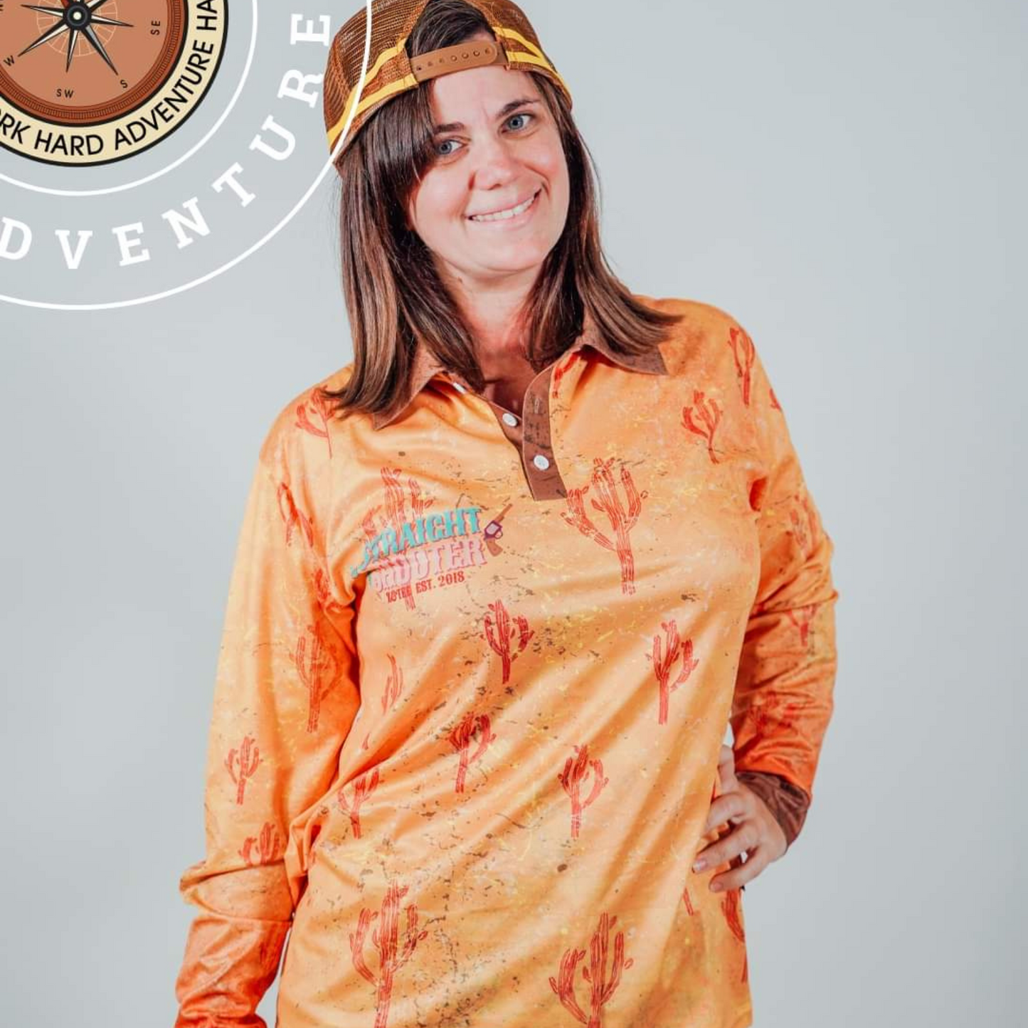 Western | Straight Shooter Western Shirt Long or Short Sleeve Z and TEE boots cactus camping country COUNTRY WESTERN DESIGNS cowgirl fishing ladies LJM outback Preorder quick dry spo-default spo-disabled sun sun shirt sun shirts sunsafe uv western women's WOMEN'S DESIGNS