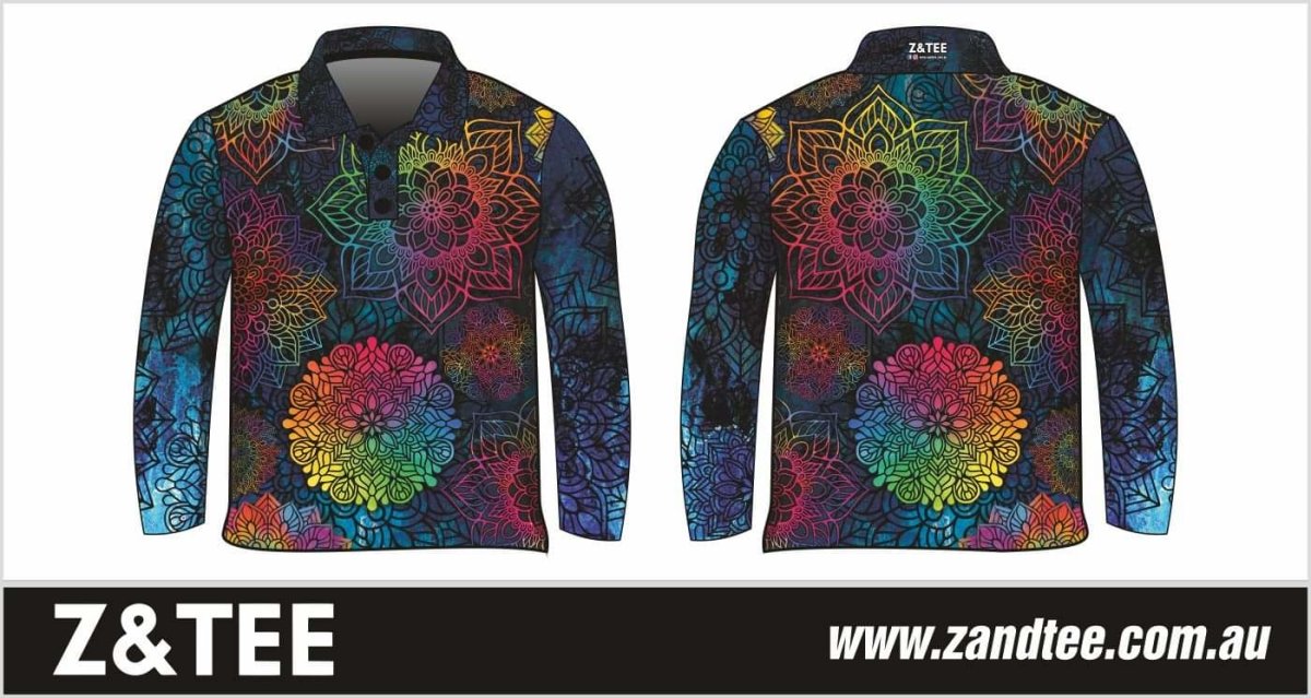 Mandala | Kaleidoscope Fishing Shirt Z and TEE camping fishing LJM MANDALA men mens Preorder quick dry spo-default spo-disabled sun sun shirt sun shirts sunsafe uv WOMEN'S DESIGNS
