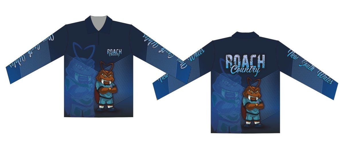 NSW Blues Roach Country Long or Short Sleeve Shirt Z and TEE blues camping fishing football footy LJM maroons men MEN'S DESIGNS mens MENS DESIGNS nrl nsw origin Preorder quick dry rugby spo-default spo-disabled state of origin sun sun shirt sun shirts sunsafe uv