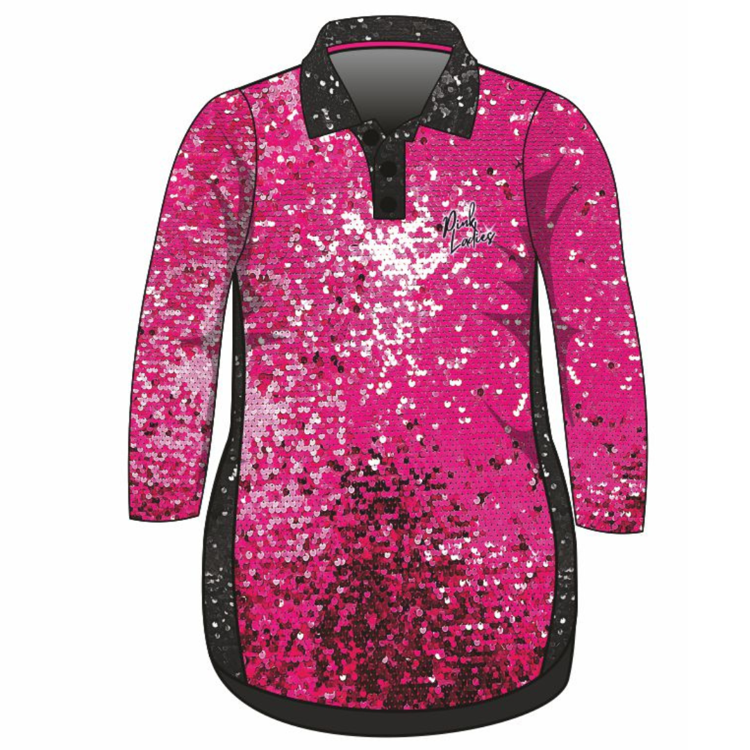 Pink Ladies Lifestyle Dress Long or Short Sleeve Z and TEE cruise Cruising girls PATTERN AND PLAIN DESIGNS tropical TROPICAL DESIGNS WOMEN'S DESIGNS womens