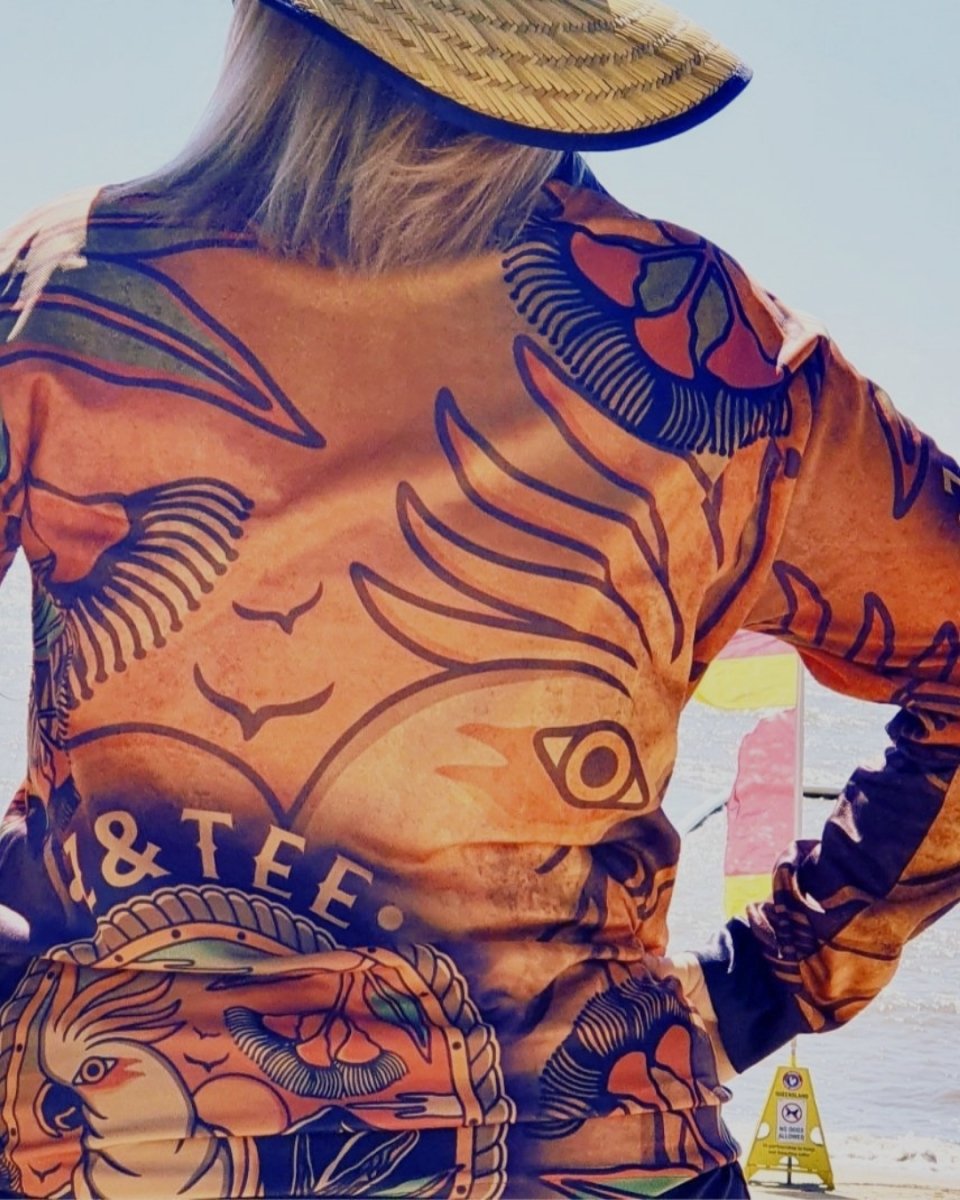 Australian | Vintage Cockatoo Shirt Long or Short Sleeve Z and TEE Australia Australia Day Australian australian bird australian birds Australiana camping COUNTRY WESTERN DESIGNS fishing LJM Preorder quick dry spo-default spo-disabled sun sun shirt sun shirts sunsafe uv Women Women's Fishing Women's Fishing Shirt womens