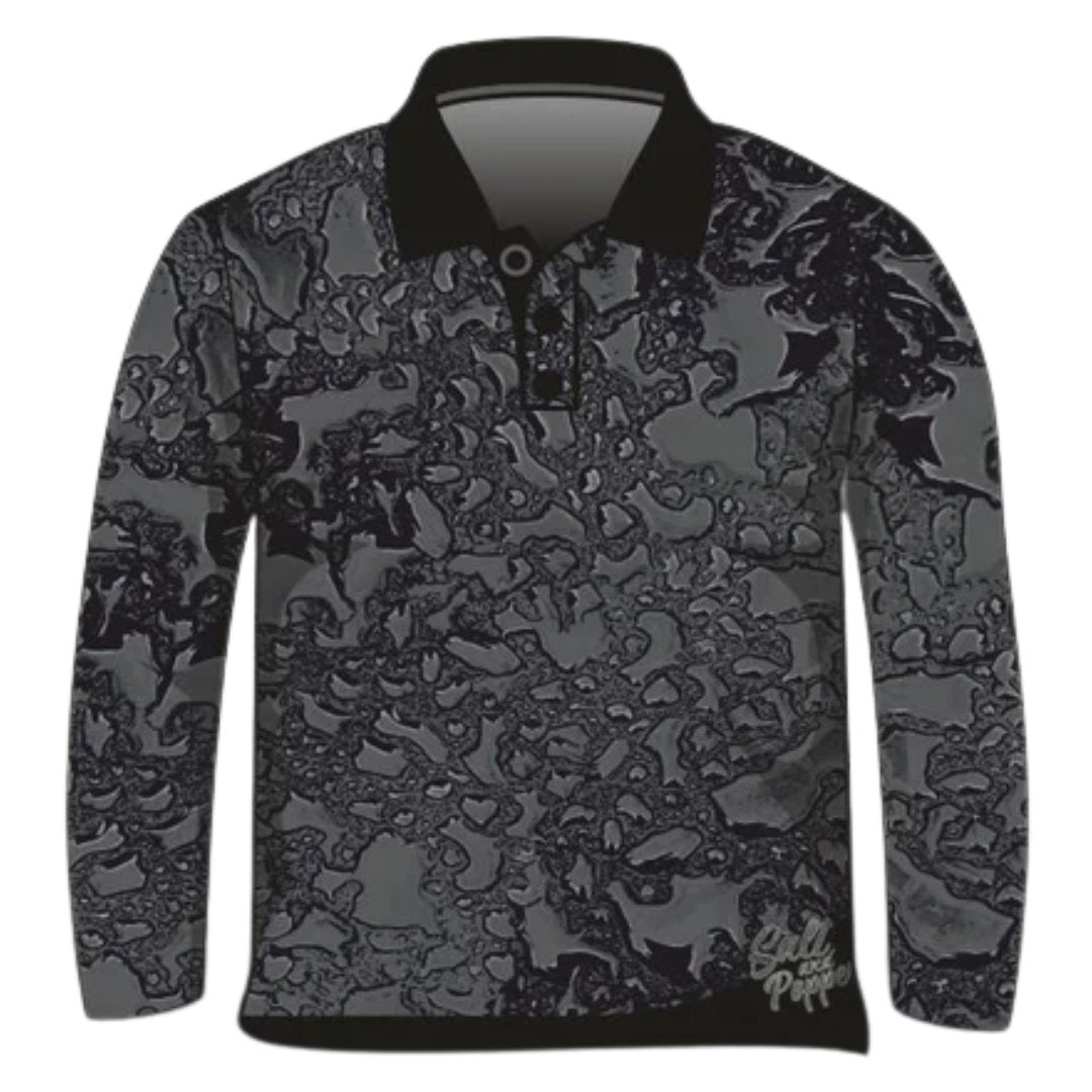 Pattern | Water Beading Black Shirt Long or Short Sleeve Z and TEE camping fishing LJM men MEN'S DESIGNS mens PATTERN AND PLAIN DESIGNS plain plain colour Preorder quick dry spo-default spo-disabled sun sun shirt sun shirts sunsafe uv