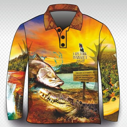 Cape York Highlights Shirt Long or Short Sleeve Z and TEE 4x4 boy boys camping cape cape york CAPE YORK DESIGNS fishing girl girls LJM men mens Preorder quick dry spo-default spo-disabled sun sun shirt sun shirts sunsafe tip travel uv womens