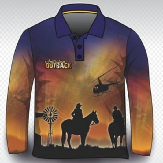 Western | Australian Outback Shirt Z and TEE Australia Australia Day Australian camping country FISHING horse LJM men MEN'S DESIGNS mens outback Preorder quick dry spo-default spo-disabled sun sun shirt sun shirts sunsafe uv western