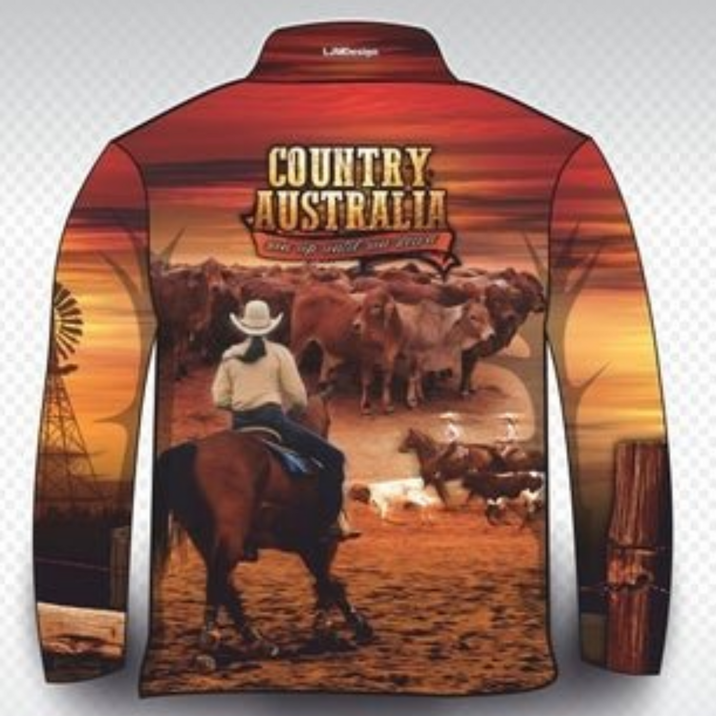 Western | Sun Up to Sun Down Shirt Long or Short Sleeve Z and TEE Australia Australia Day Australian brown camping country COUNTRY WESTERN DESIGNS fishing horse LJM men MEN'S DESIGNS mens outback Preorder quick dry spo-default spo-disabled sun sun shirt sun shirts sunsafe truck uv western work worker