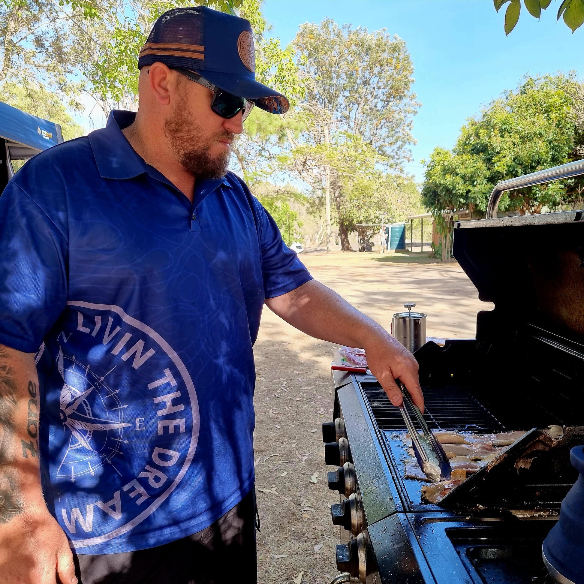 Topography Compass Blue Shirt Long or Short Sleeve Z and TEE adventure blue boys BOYS DESIGNS camping fishing LJM men MEN'S DESIGNS mens MENS DESIGNS PATTERN AND PLAIN DESIGNS plain plain colour Preorder quick dry spo-default spo-disabled sun sun shirt sun shirts sunsafe uv