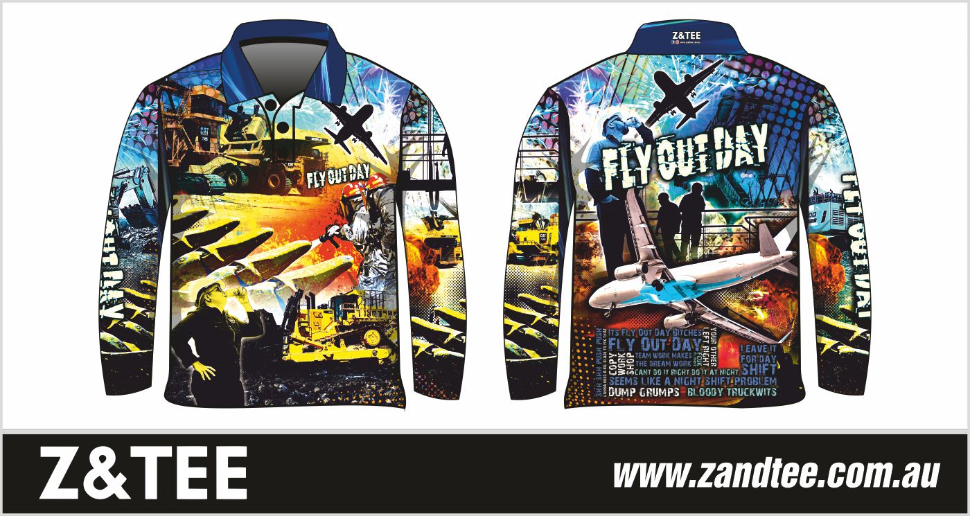 Men's | Fly Out Day Shirt Z and TEE camping fishing LJM men mens MENS DESIGNS Preorder quick dry spo-default spo-disabled sun sun shirt sun shirts sunsafe uv