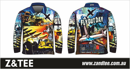 Men's | Fly Out Day Shirt Z and TEE camping fishing LJM men mens MENS DESIGNS Preorder quick dry spo-default spo-disabled sun sun shirt sun shirts sunsafe uv