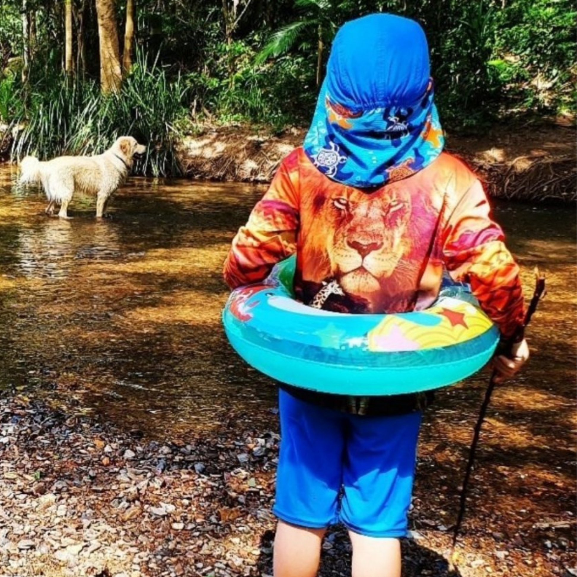 Kids | African Lion Shirt Long or Short Sleeve Z and TEE boys BOYS DESIGNS camping FISHING KIDS KIDS ALL kids design KIDS DESIGNS Kids UV rated shirt LJM Preorder quick dry spo-default spo-disabled sun sun shirt sun shirts sunsafe uv