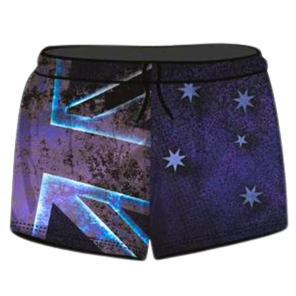 Rugby Shorts | Aussie Flag Blue Rustic Shorts LJM Designs Aussie AUSSIE FLAG Australia Australia Day Australian Australian Camping OG Australiana blue camping DAD FATHER'S DAY FISHING HIM ALL in stock LJM men MEN'S DESIGNS mens MENS DESIGNS quick dry spo-default spo-disabled sun sun shirt sun shirts sunsafe SWIMMING uv z&tee