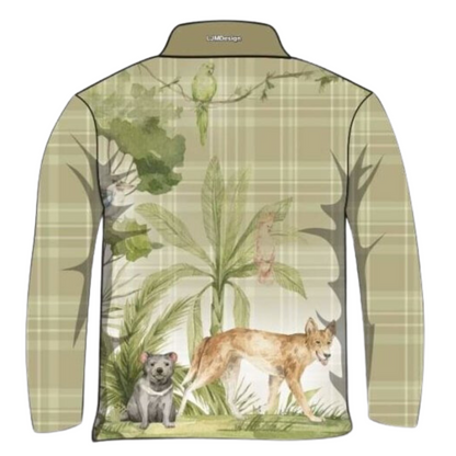 Australian | Australia Fauna Tartan Shirt Long or Short Sleeve Z and TEE Aussie Australia Australia Day Australian Australiana camping fishing shirt girls KIDS KIDS ALL kids design KIDS DESIGNS Kids UV rated shirt koala LJM Preorder quick dry spo-default spo-disabled sun sun shirt sun shirts sunsafe swim shirt uv WOMEN'S DESIGNS