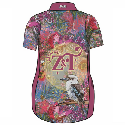 Australian Birds Kookaburra Lifestyle Dress Long or Short Sleeve Z and TEE girls MANDALA WOMEN'S DESIGNS womens