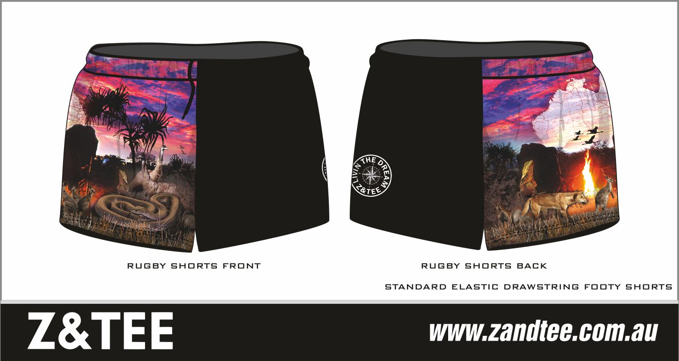 Rugby Shorts | Australian Camping Pink Adventure LJM Designs camping CAMPING AND CARAVAN DESIGNS cape york CAPE YORK DESIGNS FISHING in stock LJM quick dry spo-default spo-disabled sun sun shirt sun shirts sunsafe SWIMMING uv Women WOMEN'S DESIGNS Women's Fishing womens z&tee