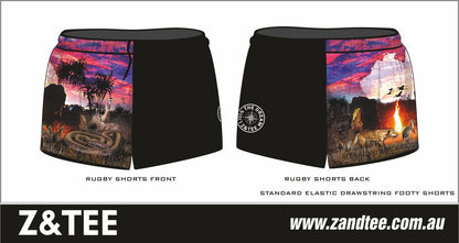 Rugby Shorts | Australian Camping Pink Adventure LJM Designs camping CAMPING AND CARAVAN DESIGNS cape york CAPE YORK DESIGNS FISHING in stock LJM quick dry spo-default spo-disabled sun sun shirt sun shirts sunsafe SWIMMING uv Women WOMEN'S DESIGNS Women's Fishing womens z&tee