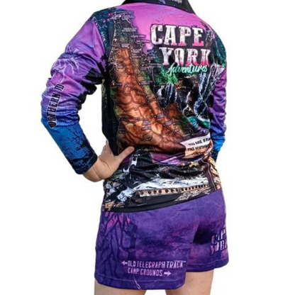 Rugby Shorts | Cape York Purple Shorts LJM Designs camping cape york CAPE YORK DESIGNS FISHING in stock LJM quick dry spo-default spo-disabled sun sun shirt sun shirts sunsafe SWIMMING uv Women WOMEN'S DESIGNS Women's Fishing womens z&tee