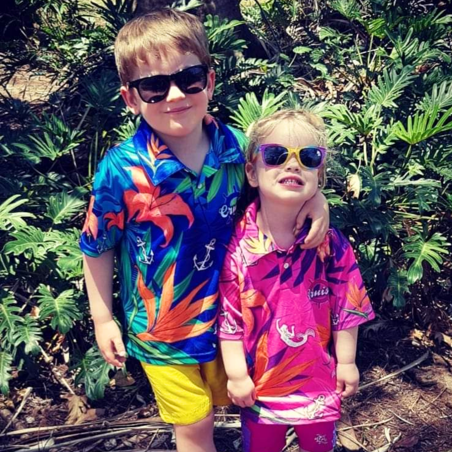 Cruise | Cruisin Party Pink Cruise Shirt Long or Short Sleeve Z and TEE camping cruise dup-review-publication fishing LJM Preorder quick dry spo-default spo-disabled sun sun shirt sun shirts sunsafe tropical TROPICAL DESIGNS uv Women WOMEN'S DESIGNS Women's Fishing Women's Fishing Shirt womens