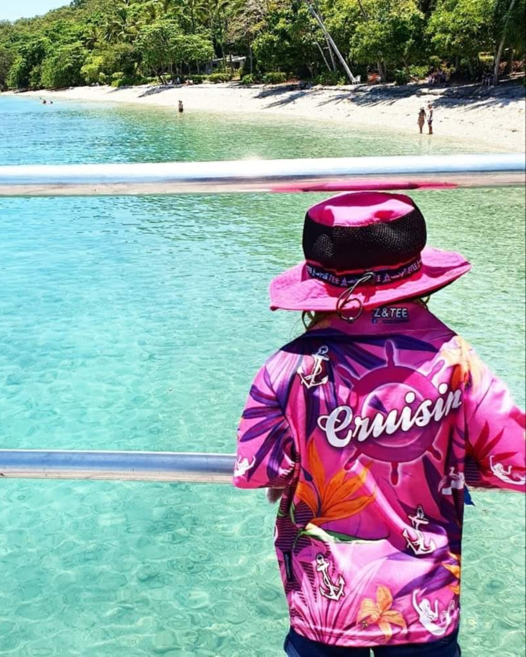 Cruise | Cruisin Marine Blue Cruise Shirt Long or Short Sleeve Z and TEE camping cruise Cruising fishing GROUP HOLIDAY LJM MATCHING men mens Preorder quick dry spo-default spo-disabled sun sun shirt sun shirts sunsafe tropical TROPICAL DESIGNS uv VACATION