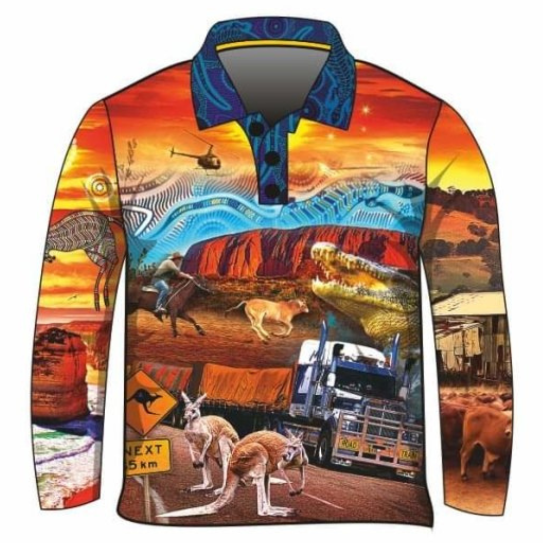 Australian | Downunder Australia Destinations Shirt Long or Short Sleeve Z and TEE Australia Australia Day Australian ayers rock beach BOYS DESIGNS camping country COUNTRY WESTERN DESIGNS fishing horse kangaroo LJM men MEN'S DESIGNS mens MENS DESIGNS Preorder quick dry spo-default spo-disabled sun sun shirt sun shirts sunsafe sydney travel truck uv western