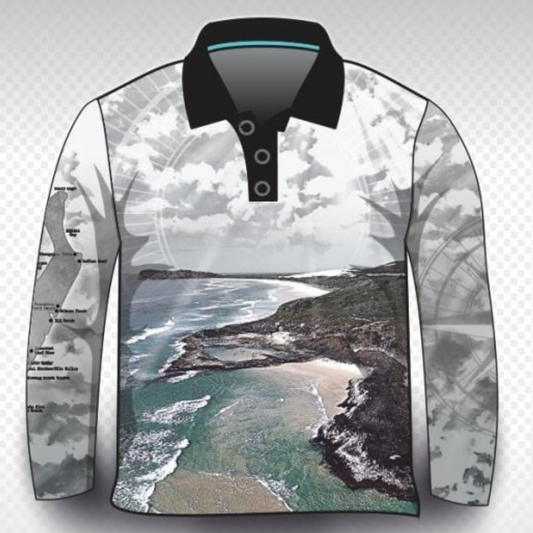 Fraser Island | Escape Explore Fraser Island (K'gari) Shirt Long or Short Sleeve Z and TEE 4x4 boy boys camping fishing FRASER ISLAND DESIGNS K'gari LJM men mens Preorder quick dry spo-default spo-disabled sun sun shirt sun shirts sunsafe travel uv