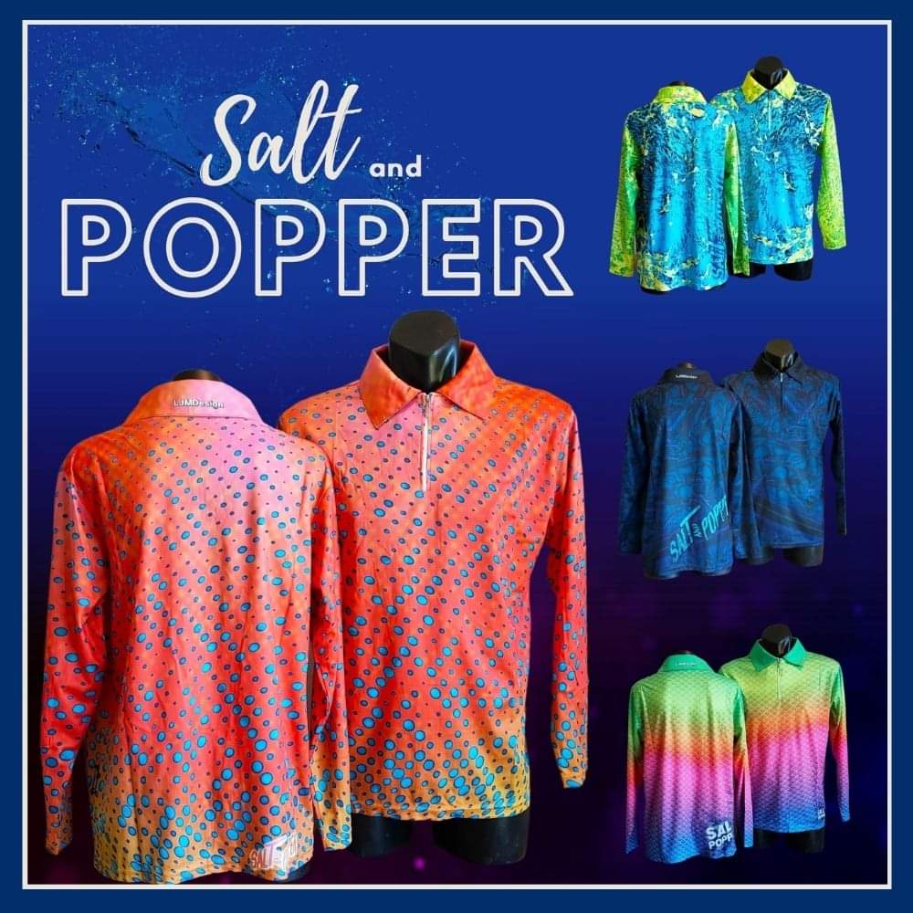 Pattern | Salt and Popper Coral Trout Fishing Shirt Long or Short Sleeve Z and TEE custom FISH FISH DESIGNS FISHING FISHING SHIRT fishing shirts LJM men MEN'S DESIGNS mens orange PATTERN AND PLAIN DESIGNS Preorder quick dry spo-default spo-disabled sun sun shirt sun shirts sunsafe uv