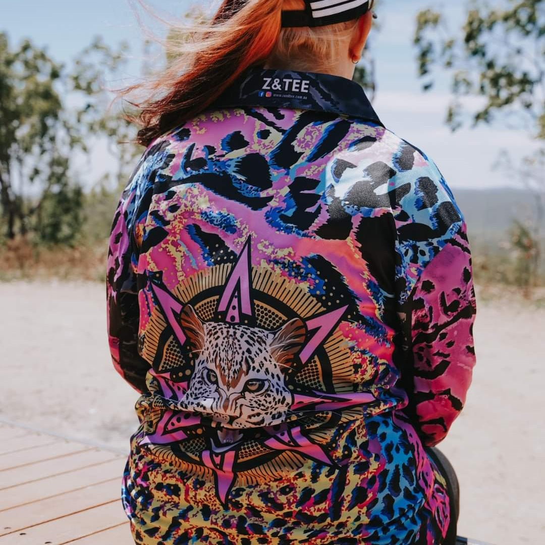 Wild Side Be Fierce Shirt Long or Short Sleeve Z and TEE animal print animals camping fishing ladies Ladies Fishing Ladies Fishing Shirt Lady LEOPARD leopard print LJM PATTERN AND PLAIN DESIGNS Preorder PURPLE quick dry spo-default spo-disabled sun sun shirt sun shirts sunsafe TIGER uv Women WOMEN'S DESIGNS womens