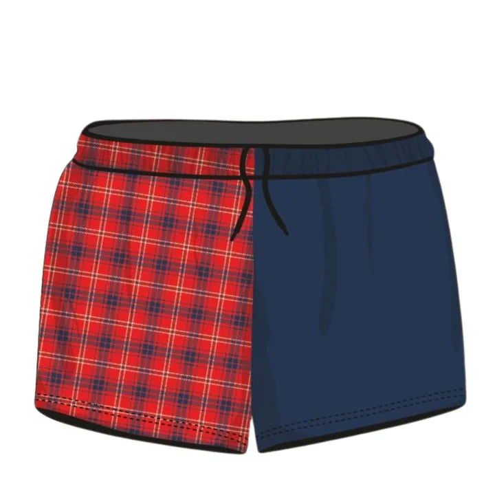 Rugby Shorts | Flanny Red Blue Shorts LJM Designs Aussie AUSSIE FLAG Australia Australia Day Australian Australian Camping OG Australiana blue camping DAD FATHER'S DAY FISHING HIM ALL in stock LJM men MEN'S DESIGNS mens MENS DESIGNS quick dry spo-default spo-disabled sun sun shirt sun shirts sunsafe SWIMMING uv z&tee
