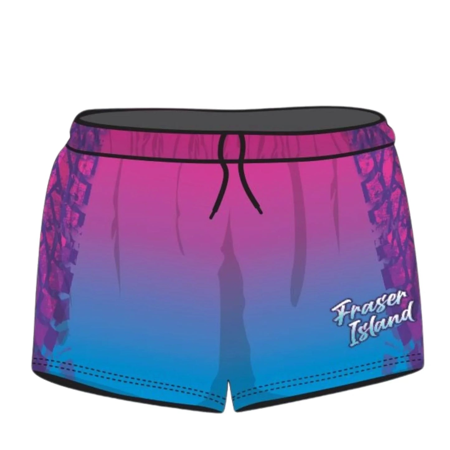 Rugby Shorts | Fraser Island Trax Pink Shorts LJM Designs camping FISHING FRASER ISLAND DESIGNS in stock K'gari LJM quick dry spo-default spo-disabled sun sun shirt sun shirts sunsafe SWIMMING uv Women WOMEN'S DESIGNS Women's Fishing womens z&tee