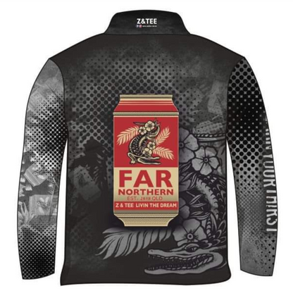 Men's | Far Northern Beer Onyx Shirt Long or Short Sleeve Z and TEE Australia Australia Day Australian camping COUNTRY WESTERN DESIGNS fishing LJM men mens MENS DESIGNS Preorder quick dry spo-default spo-disabled sun sun shirt sun shirts sunsafe uv