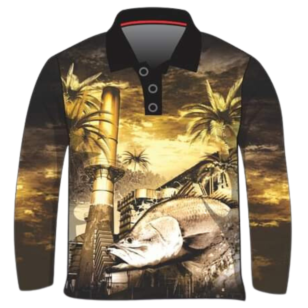 Fishing | Barra Paradise Rum Drinker Shirt Long or Short Sleeve Z and TEE barra barramundai bundaberg Bundy FISH DESIGNS fishing LJM men MEN'S DESIGNS mens MENS DESIGNS Preorder quick dry rum spo-default spo-disabled sun sun shirt sun shirts sunsafe uv