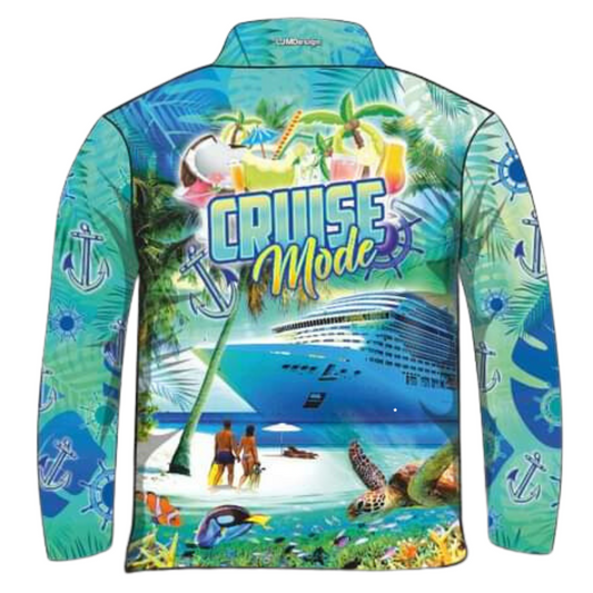 Cruise | Cruise Mode Shirt Long or Short Sleeve Z and TEE Australia Australia Day Australian Australiana camping cruise dup-review-publication fishing LJM men mens Preorder quick dry spo-default spo-disabled sun sun shirt sun shirts sunsafe tropical TROPICAL DESIGNS uv
