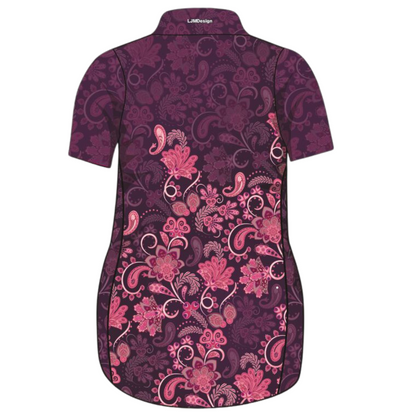  Pre-Order  Paisley Purple Lifestyle Dress Short or Long Z and TEE girls womens