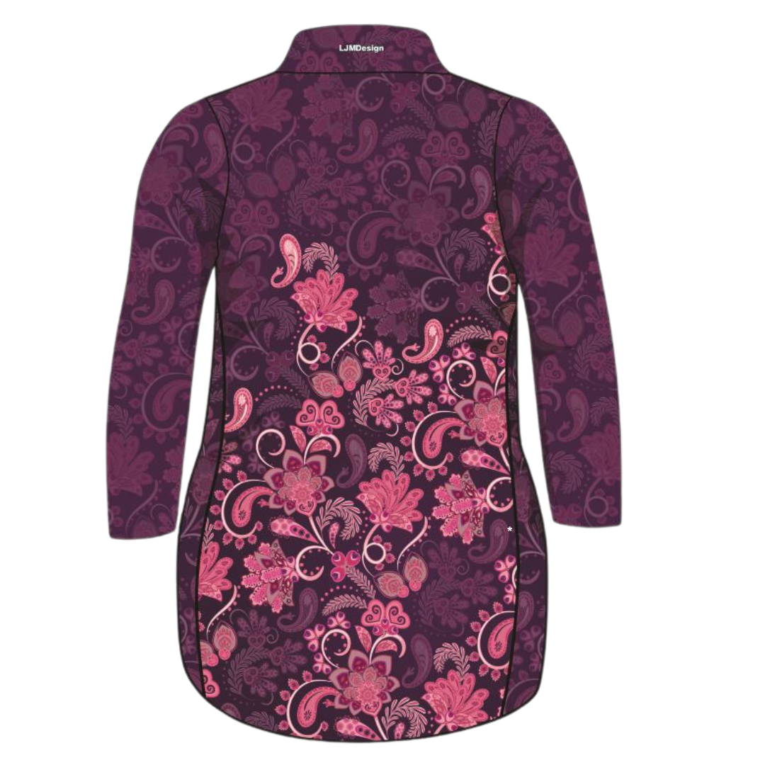  Pre-Order  Paisley Purple Lifestyle Dress Short or Long Z and TEE girls womens