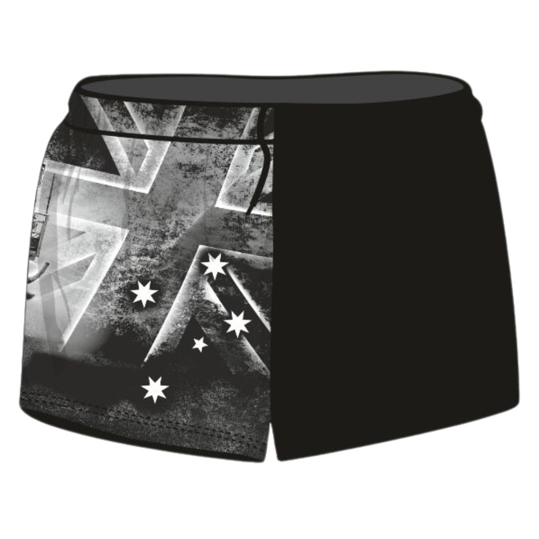 Rugby Shorts | Flag Bull Country Shorts LJM Designs Aussie Australia Australia Day Australian Australian Camping OG Australiana blue camping DAD FATHER'S DAY FISHING HIM ALL in stock LJM men MEN'S DESIGNS mens MENS DESIGNS quick dry spo-default spo-disabled sun sun shirt sun shirts sunsafe SWIMMING uv z&tee