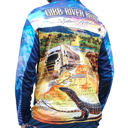Gibb River Road Western Australia Blue Shirt Long or Short Sleeve Z and TEE 4x4 camping fishing FISHING SHIRT girls Ladies Fishing Shirt LJM Preorder quick dry spo-default spo-disabled sun sun shirt sun shirts sunsafe tip travel uv womens