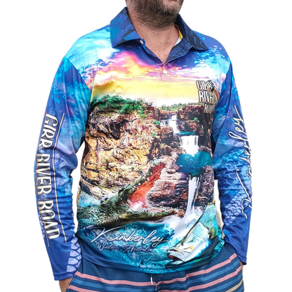 Gibb River Road Western Australia Blue Shirt Long or Short Sleeve Z and TEE 4x4 camping fishing FISHING SHIRT girls Ladies Fishing Shirt LJM Preorder quick dry spo-default spo-disabled sun sun shirt sun shirts sunsafe tip travel uv womens