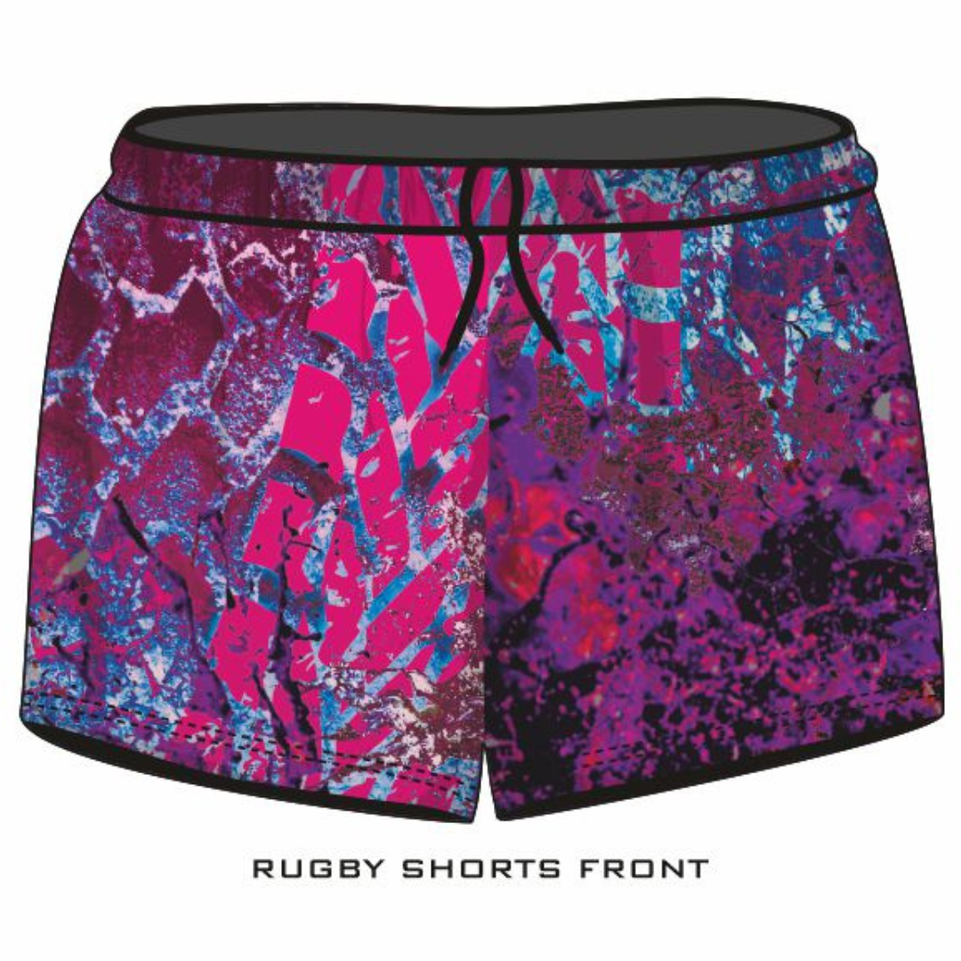 Rugby Shorts | Girls 4x4 Bush Pink Purple LJM Designs camping cape york CAPE YORK DESIGNS FISHING in stock LJM quick dry spo-default spo-disabled sun sun shirt sun shirts sunsafe SWIMMING uv Women WOMEN'S DESIGNS Women's Fishing womens z&tee