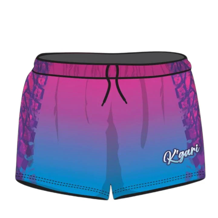Rugby Shorts | K'gari Trax Pink Shorts LJM Designs camping FISHING FRASER ISLAND DESIGNS in stock K'gari LJM quick dry spo-default spo-disabled sun sun shirt sun shirts sunsafe SWIMMING uv Women WOMEN'S DESIGNS Women's Fishing womens z&tee