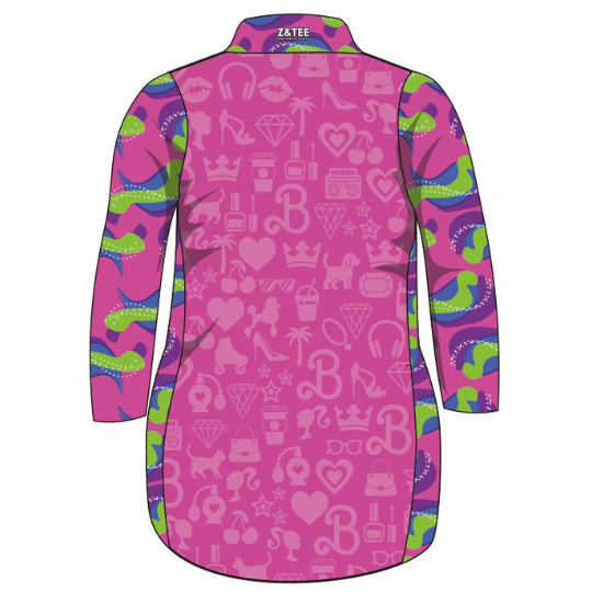 Let's go Party Dress Long or Short Sleeve Z and TEE barbie barbie movie barbie world barbiecore fishing dress GIRL'S DESIGNS Girl's Fishing girls kid Kid's Fishing Kid's Fishing Apparel Kid's Fishing Shirt Kid's Uv Rated Shirts KIDS KIDS ALL kids design KIDS DESIGNS Kids UV rated shirt pink purple