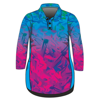 Ombre Geo Camo Lifestyle Dress Long or Short Sleeve Z and TEE girls PATTERN AND PLAIN DESIGNS WOMEN'S DESIGNS womens