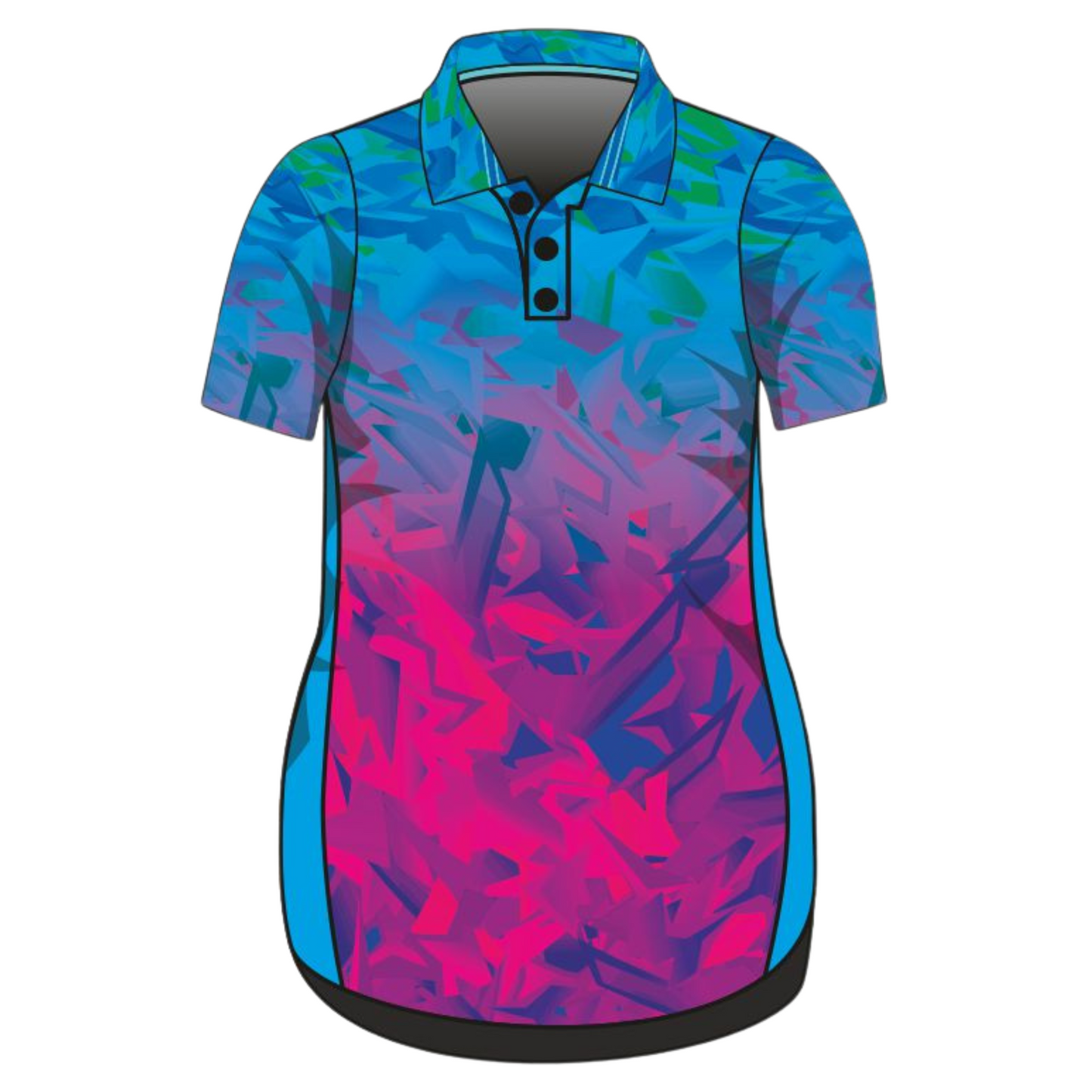 Ombre Geo Camo Lifestyle Dress Long or Short Sleeve Z and TEE girls PATTERN AND PLAIN DESIGNS WOMEN'S DESIGNS womens