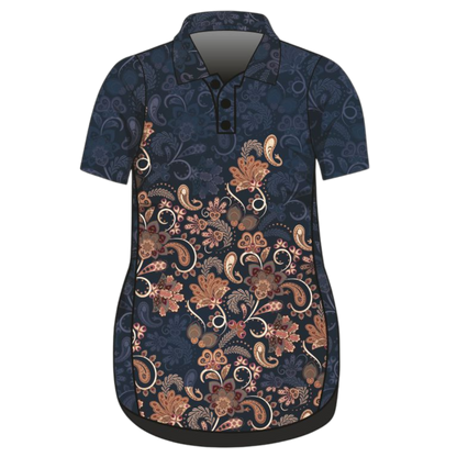  Pre-Order  Paisley Navy Lifestyle Dress Short or Long Z and TEE girls womens