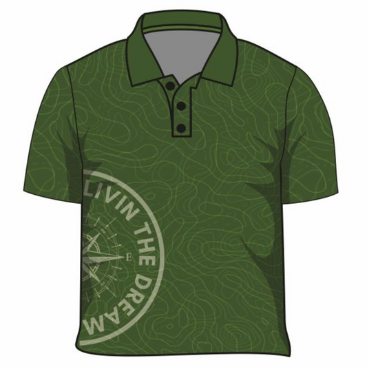 Pattern Topography Compass Green Shirt Long or Short Sleeve Z and TEE adventure blue boys BOYS DESIGNS camping fishing LJM men MEN'S DESIGNS mens MENS DESIGNS PATTERN AND PLAIN DESIGNS plain plain colour Preorder quick dry spo-default spo-disabled sun sun shirt sun shirts sunsafe uv