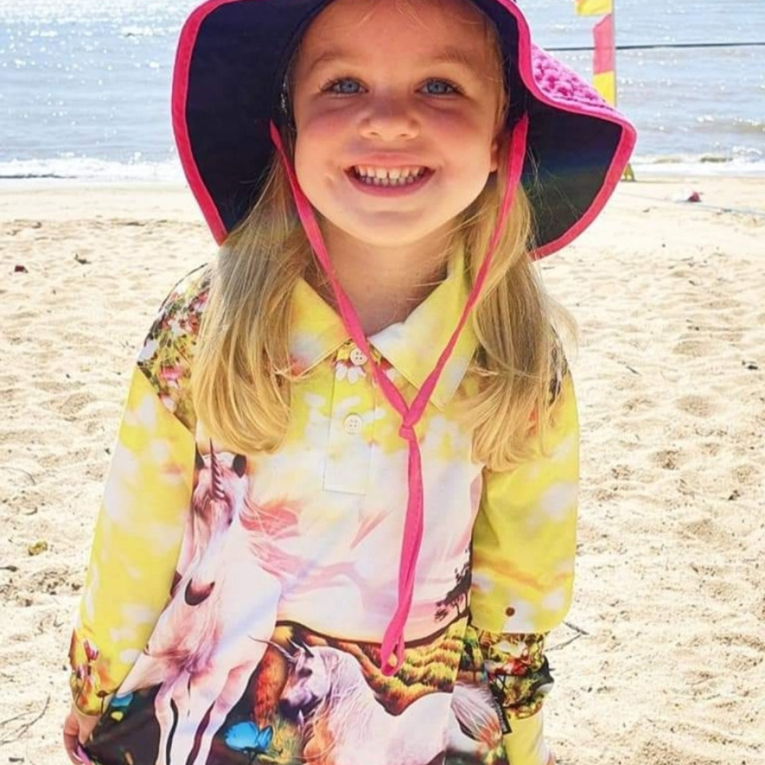 Kids | Unicorn Fields Shirt Z and TEE camping fishing GIRL Girls GIRLS DESIGNS LJM Preorder quick dry spo-default spo-disabled sun sun shirt sun shirts sunsafe uv