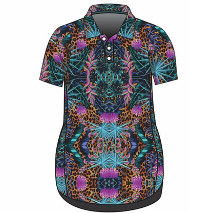 Tropical | Wild Side Lifestyle Dress Long or Short Sleeve Z and TEE cruise Cruising girls leopard leopard print PATTERN AND PLAIN DESIGNS tropical TROPICAL DESIGNS WOMEN'S DESIGNS womens