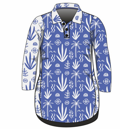 Vacay | Mykonos Lifestyle Dress Long or Short Sleeve Z and TEE cruise Cruising girls PATTERN AND PLAIN DESIGNS tropical TROPICAL DESIGNS WOMEN'S DESIGNS womens