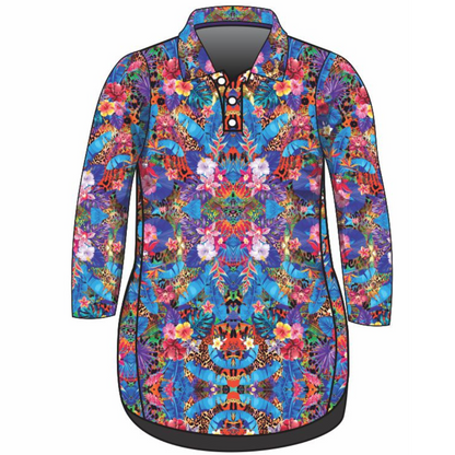 Tropical | Fantasia Lifestyle Dress Long or Short Sleeve Z and TEE cruise Cruising girls PATTERN AND PLAIN DESIGNS tropical TROPICAL DESIGNS WOMEN'S DESIGNS womens