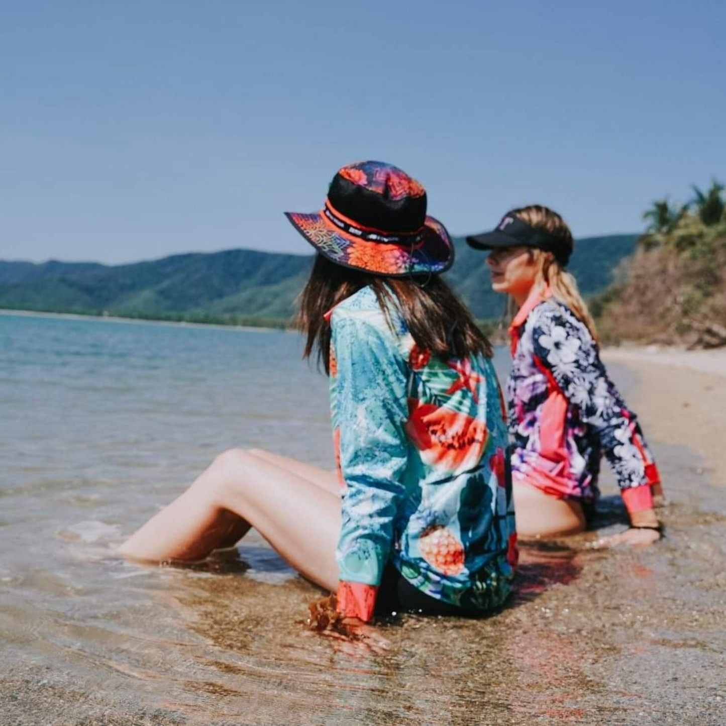 Tropical | Summer Livin Tropical Fishing Shirt Z and TEE camping cruise fishing FLORAL GIRLS DESIGNS LJM men mens Preorder quick dry spo-default spo-disabled sun sun shirt sun shirts sunsafe tropical TROPICAL DESIGNS uv WOMEN'S DESIGNS